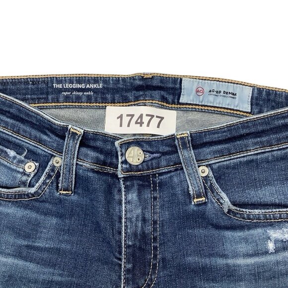AG Adriano Goldschmied Super Skinny Ankle Legging Jeans Womens Size 26R - Picture 9 of 9
